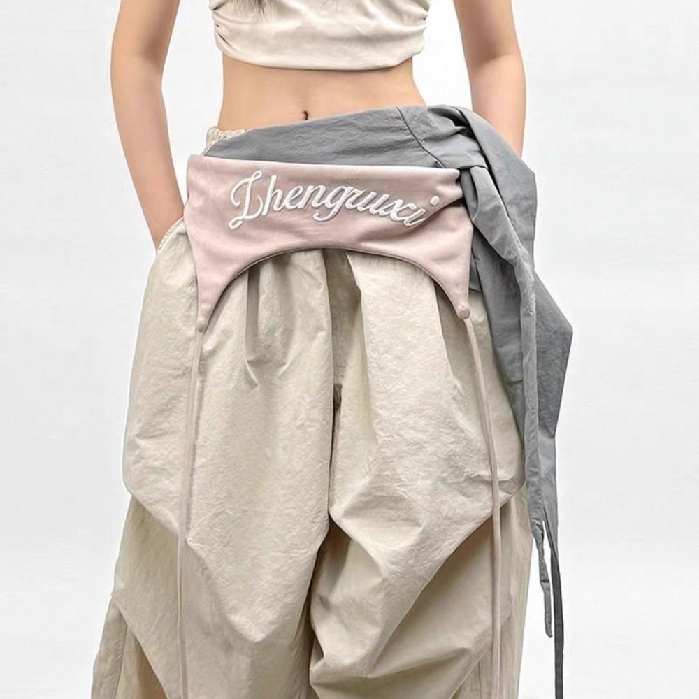 Brand new baggy layered parachute pants